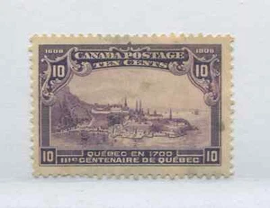 Canada 1908 10 cents Quebec Tercentenary very lightly used - Picture 1 of 1