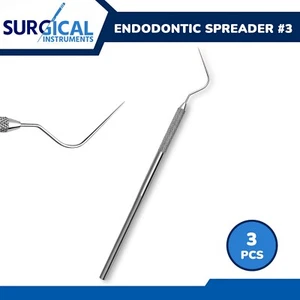 3 Endodontic Spreader #3 Dentist Lab Dental Surgical Instruments German Grade - Picture 1 of 8