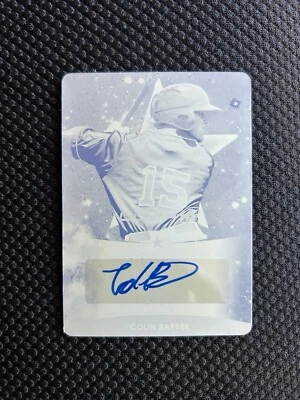 2019 leaf ultimate draft 1/1 yellow plate colin barber fs-cb2 - Image 1 of 2