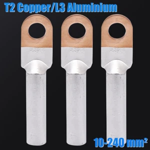 Crimp Ring Terminal 10-240mm² Wire Cable Lug Copper Aluminium Electric Connector - Picture 1 of 8