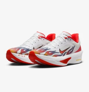 NIKE Zoom Fly 6 Premium HQ3498-100 White Black University Red Habanero Red - Picture 1 of 12