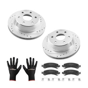 330mm Rear Drilled Brake Rotors+Pads for GMC Savana 1500 2003-14 S-55084 P-974A - Bild 1 von 12