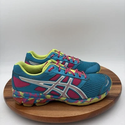 Zapatillas deportivas Asics Gel Frantic 7 azul rosa amarillo neón talla 8,5 para mujer Foto 1 de 4
