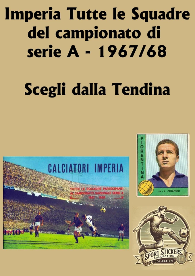 Imperia 1967/68 Tutte le Squadre da recupero Scegli dall'elenco Menu a tendina - Immagine 1 di 1