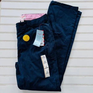 Cat & Jack NWT Girls Straight Fit School Uniform Pants, Navy Blue, Size 14 - Picture 1 of 4