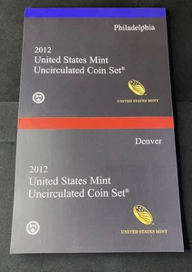 2012 U.S. Mint Uncirculated Denver & Philadelphia 28 Coins Set Free Shipping - Picture 1 of 4