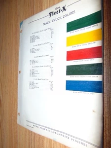 10/1945 1946 MACK truck Acme Paint Chips - Picture 1 of 1