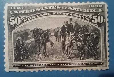 Sc# 239 MNH - 1893 Colombian Issue 50c - Image 1 of 3