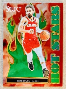 2024-25 Panini Select Trae Young Hot Stars Green Prizm #1 NM+ ATLANTA HAWKS - Bild 1 von 2