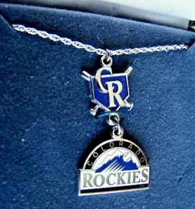 1995 Colorado Rockies Sterling Silver necklace by Balfour, 1st Year Coors Field - Picture 1 of 10