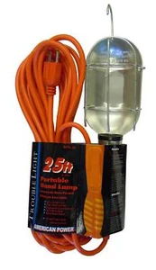 Metal Cage Trouble Light with 25' Extension Cord and Metal Hanger - Picture 1 of 1