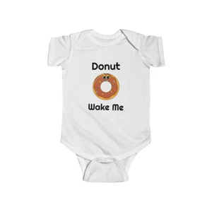 Infant Fine Jersey Bodysuit, Cute Baby Bodysuit, Donut Bodysuit - Picture 1 of 3