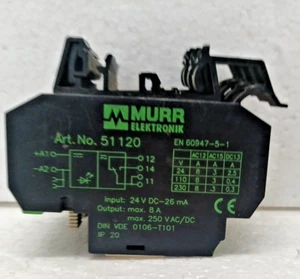 Murr 51120 Murr Elektronik 51120 Input 24 V DC Lot of 4 Pcs Used - Picture 1 of 11