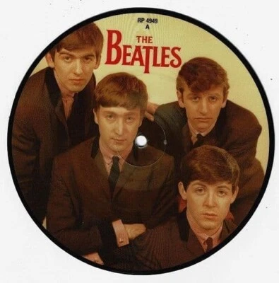 THE BEATLES Love Me Do Vinyl Record Single 7 Inch Parlophone 1982 & Picture Disc - Image 1 of 2