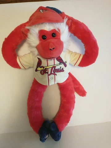ST LOUIS CARDINALS Genuine MLB Merchandise, Red Plush Monkey Cover