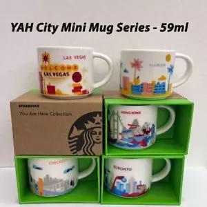 New Starbucks“You Are Here”Collection Cute City Mini Coffee Mugs 2 OZ / 59 ML - Afbeelding 1 van 48