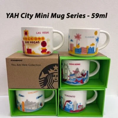 Nuevas mini tazas de café Starbucks colección “You Are Here” City 2 OZ / 59 ML Foto 1 de 4