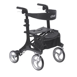 Drive Medical Nitro Elite CF Carbon Fiber Rollator Walker Chair with Brake Black - Picture 1 of 1