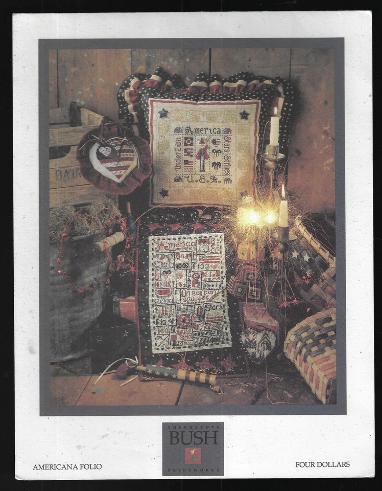  Shepherd's Bush Printworks ~Americana Foliio~cross stitch charts - Image 1 of 1