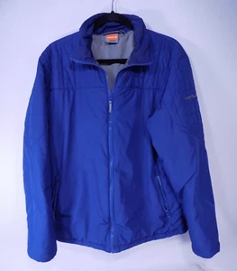 Merrell Mens Large Navy Blue Puffer Jacket Full Zipper 119474 Coat Quilted Lined - Picture 1 of 4
