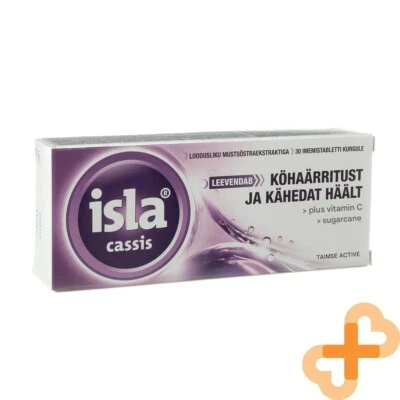 ISLA Cassis 30 Lozenges Reduces Hoarseness and Sore Throat Black Currant - Image 1 of 4
