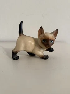 Kätzchen Prinzessin E W Siamkatze Kätzchen Figur blaue Augen Made in Japan Vintage - Bild 1 von 2
