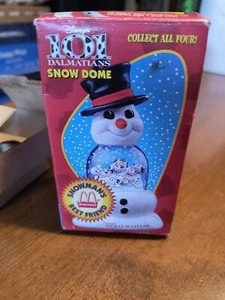 101 Dalmatians Snow Globe Dome Snowmans Best Friend 1996 McDonalds - Picture 1 of 3
