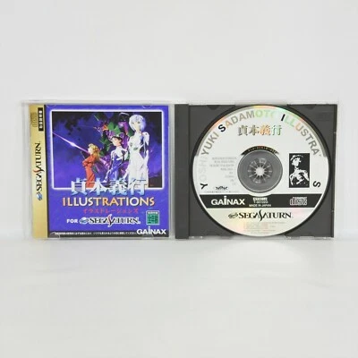 YOSHIYUKI SADAMOTO ILLUSTRATIONS Evangelion Sega Saturn ss - Image 1 of 2