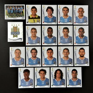 Panini Copa Mundial de la FIFA Brasil 2014 Equipo Completo Uruguay + Insignia Foil - Imagen 1 de 1