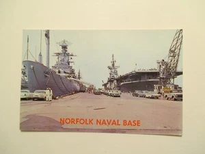 Norfolk Virginia Postcard Norfolk Naval Base VA - Picture 1 of 2