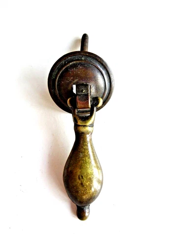 Vintage Brass Teardrop Cupboard Door Handle Cover