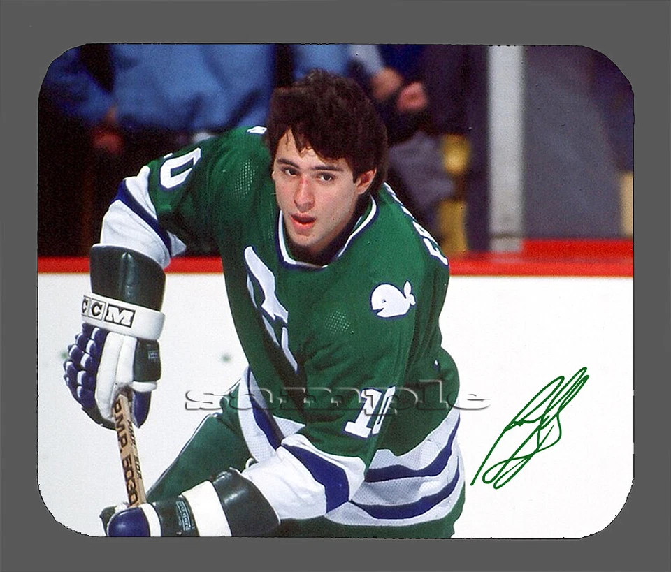 Alfombrilla de ratón autografiada facsímil Ron Francis Hartford Whalers artículo #8054 Foto 1 de 1