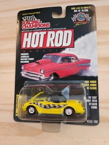 Ertl Racing Champions 1953 Yellow Corvette Conv 1:53. Hot Rod Magazine #45 - Picture 1 of 2