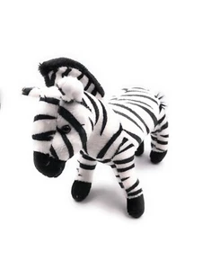 Plush Stuffed Animal Fabric Animal Zebra Horse Striped 9 3/8in - Picture 1 of 3