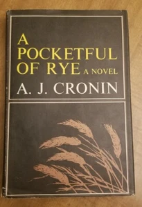 A Pocketful of Rye by AJ Cronin 1969 HCDJ Book Club Edition BCE Free Shipping - Picture 1 of 9