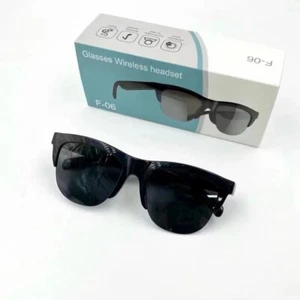 Smart Glasses Bluetooth Wireless Stereo Music for Phone -Black - Picture 1 of 8