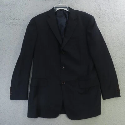 Brooks Brothers Blazer Chaqueta Deportiva Abrigo Hombre 41L Azul Marino Tres Botones Regent Foto 1 de 4
