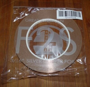 Great American F2S 3/16" 1.25 Mil. 36 yd - Copper Foil - Silver Back - 1 Pack - Picture 1 of 3