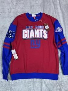 Mitchell & Ness NFL New York Giants Authentic Script Throwback Crew Neck Mens XL - Picture 1 of 8