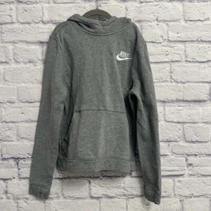 Nike Pullover Hoodie Sweatshirt Kids' Activewear Top Gray M - Picture 1 of 6