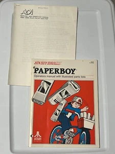 1985 ATARI PAPERBOY OPERATORS MANUAL - Picture 1 of 2