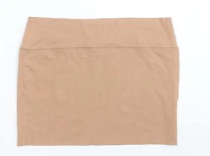 New Look Womens Beige Cotton Blend A-Line Skirt Size 14 - Picture 1 of 12