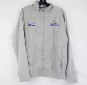 Men's Cutter & Buck Gray building a better world full zipper Medium - Picture 1 of 6