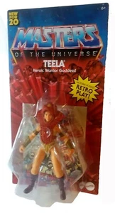 MASTERS OF THE UNIVERSE TEELA MODERNA POSANDO RETRO JUEGO FIGURA DE ACCIÓN MATTEL - Imagen 1 de 2