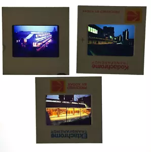 🎞 Vintage Architectural Night Photography Slides Modernist Buildings Kodachrome - Picture 1 of 4