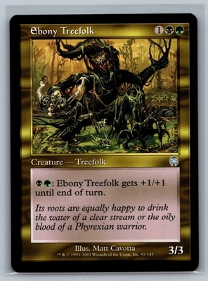 Magic The Gathering Apocalypse Ebony Treefolk #97/143 MTG TCG CCG - Image 1 of 2