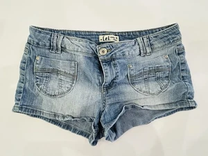 Vintage Y2K Lei Denim Micro Shorts Size 13 Ashley Low Rise Preppy Girlie Baddie - Picture 1 of 8