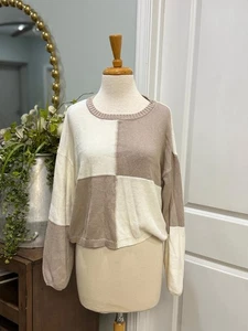 Womens Z Supply Cropped Sweater Size Large - Picture 1 of 1