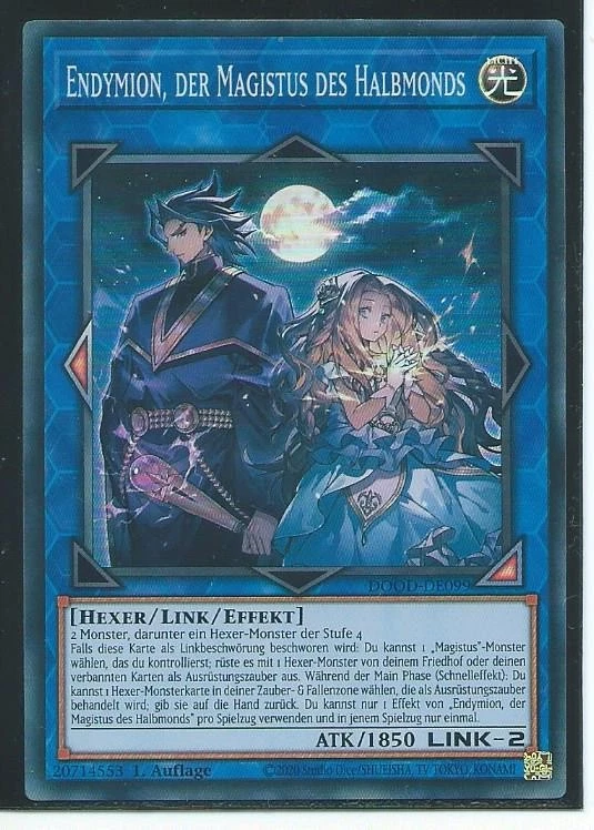 YU GI OH ENDYMION DER MAGISTUS DES HALBMONDS  DOOD-DE099  SUPER RARE 1.AUFLAGE - Bild 1 von 1