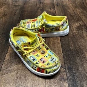 Hey Dude Wally Spongebob Childrens Little Kids Shoes Size 13 Yellow - Picture 1 of 10